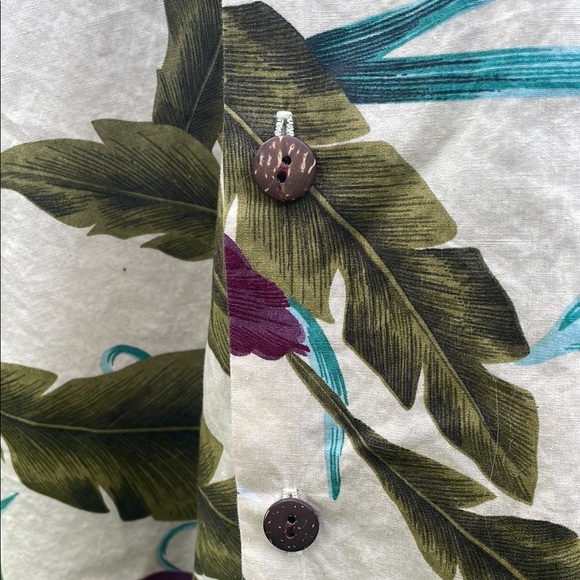 Tropical Floral Orchid Button-Up Shirt - Picture 13 of 14